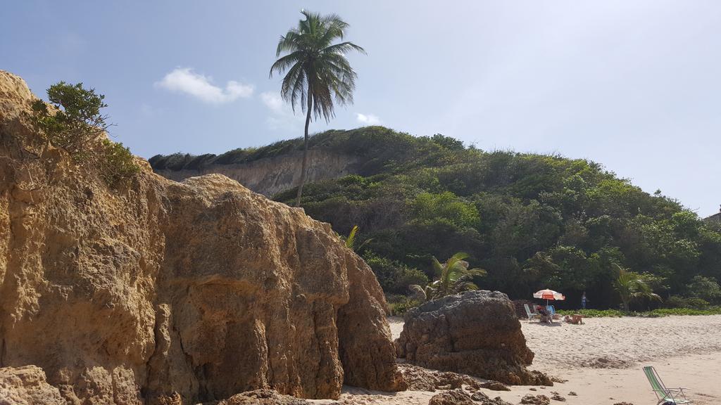 Praia Tabatinga Ap Beira Mar Com Vista Deslumbrante Da Praia Жакуман Экстерьер фото