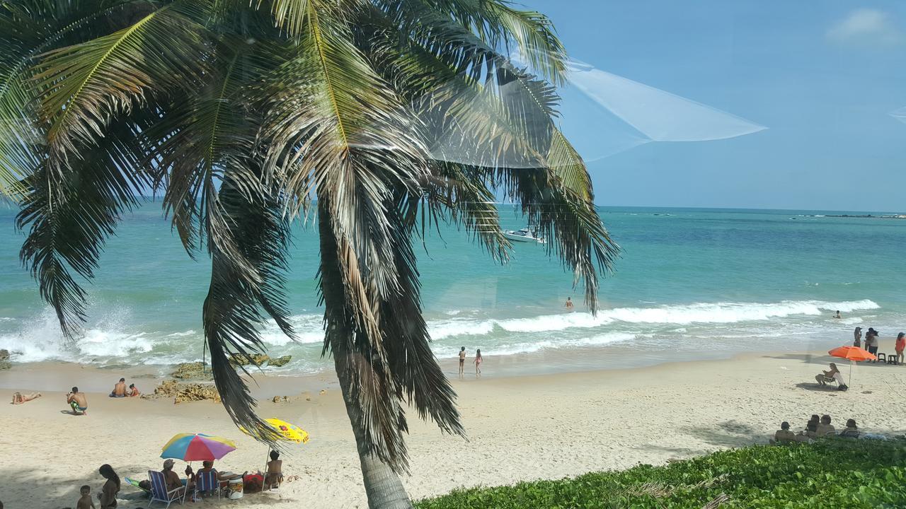 Praia Tabatinga Ap Beira Mar Com Vista Deslumbrante Da Praia Жакуман Экстерьер фото